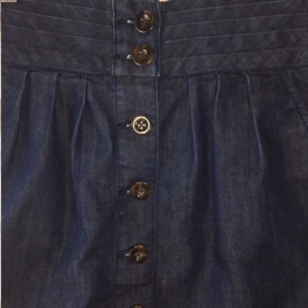 Anthropologie Pilcro Button Front Denim Skirt - Picture 2 of 4